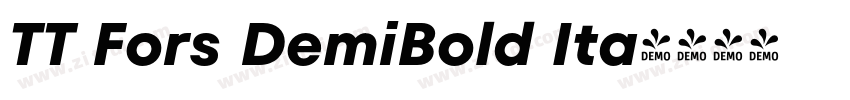 TT Fors DemiBold Ita字体转换